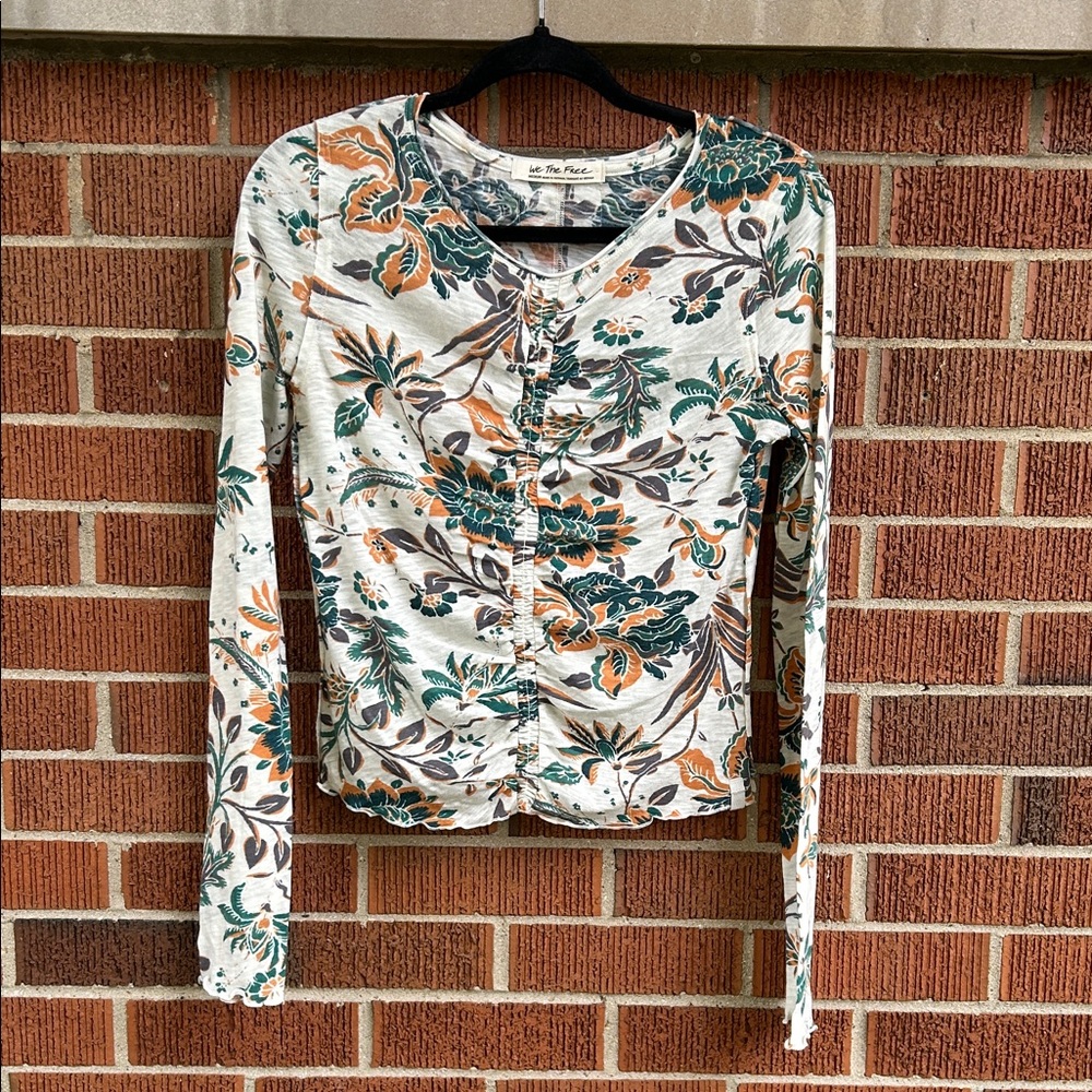 We The Free Multicolor Floral Long Sleeve Top